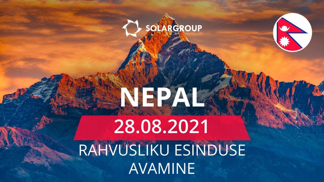 Ettevõte SOLARGROUP avab rahvusliku esinduse Nepalis.