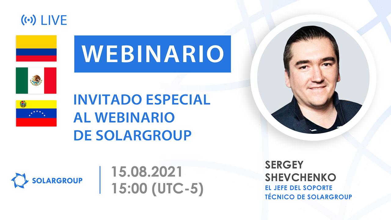 Latinoamerica. Invitado especial al webinario de SOLARGROUP