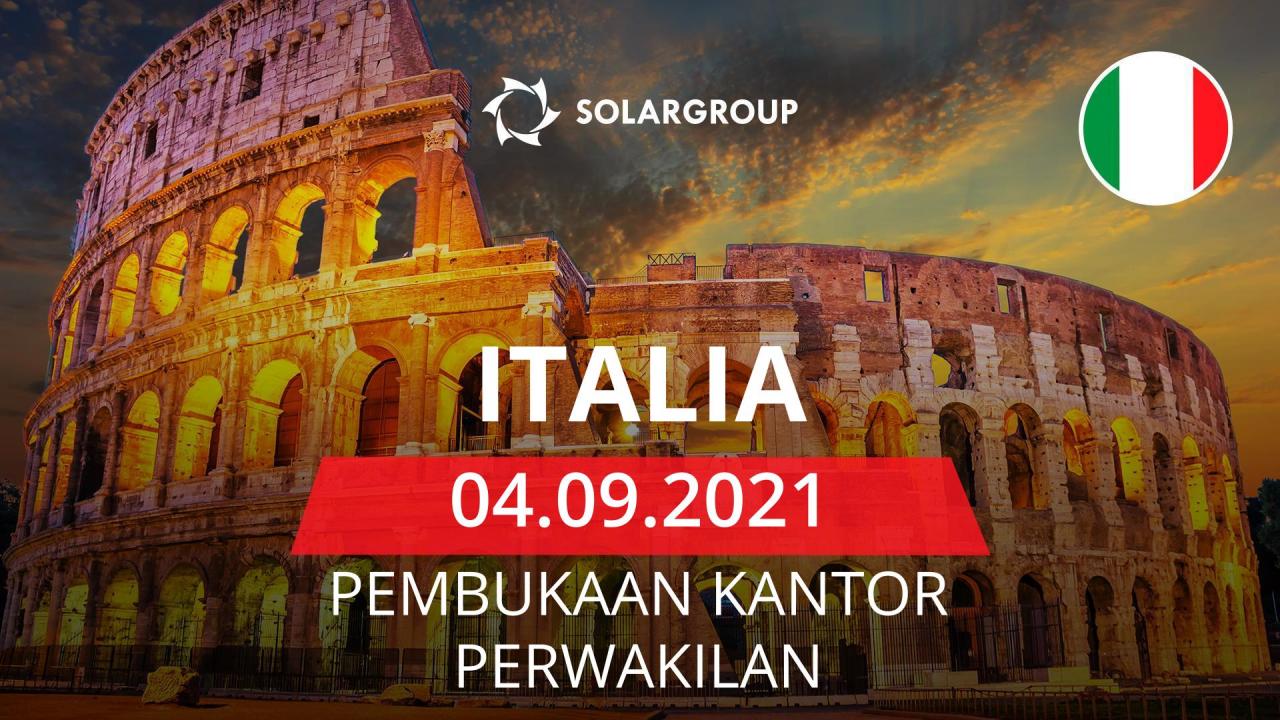 Kantor perwakilan nasional SOLARGROUP dibuka di Italia