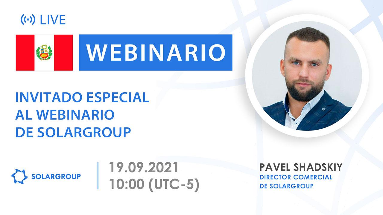 Peru. Invitado especial al webinario de SOLARGROUP