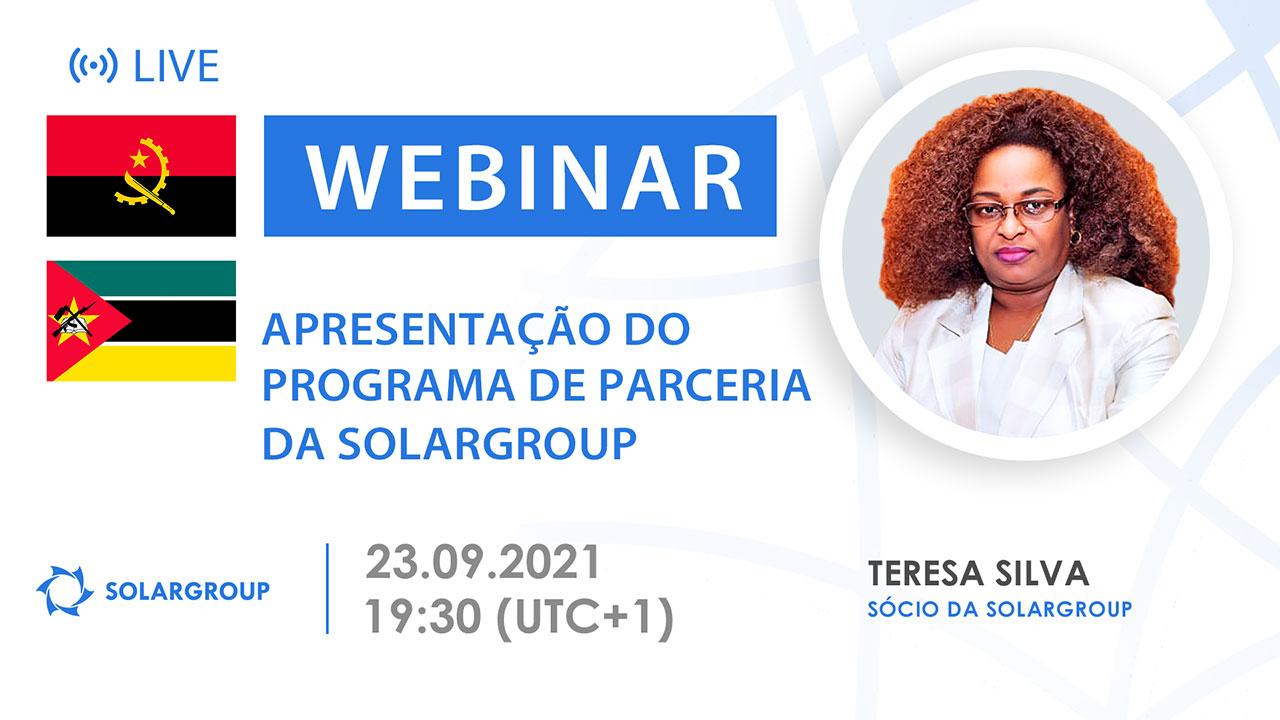 Mozambique / Angola. Apresentação do programa de parceria da SOLARGROUP