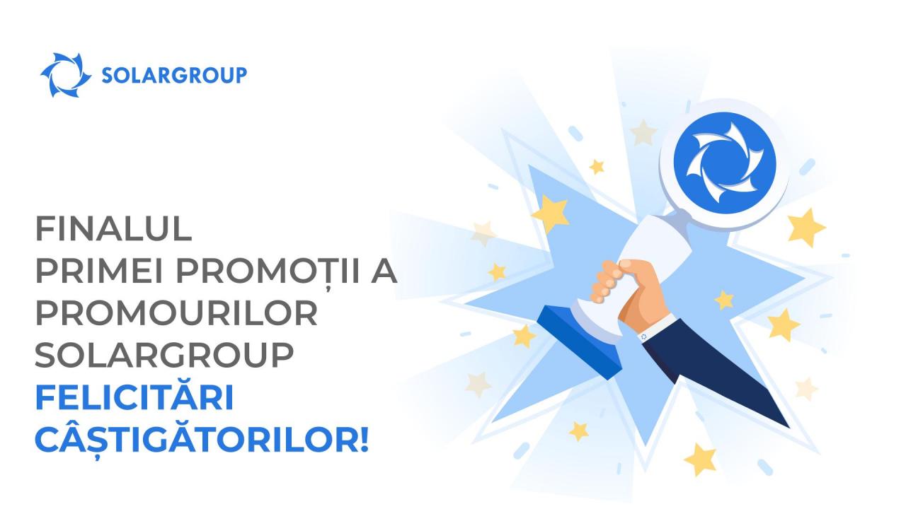 Finalul primei promoții a promourilor SOLARGROUP: felicitări câștigătorilor!