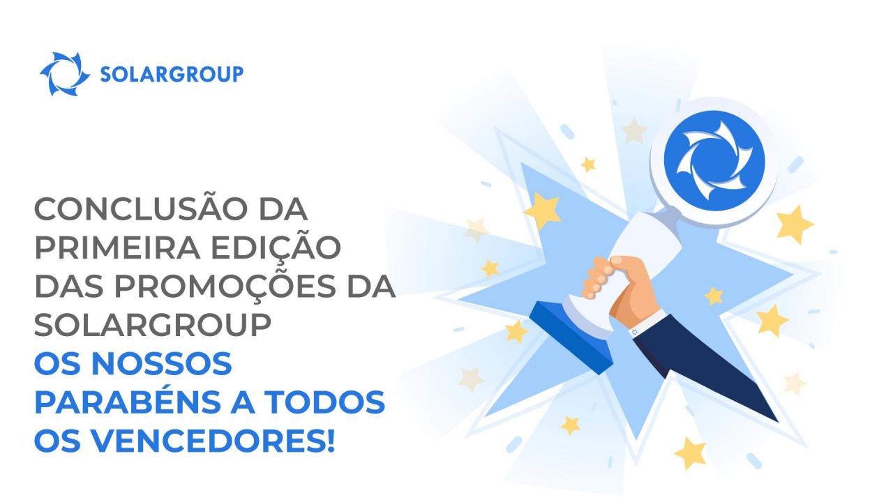 Conclusão da primeira edição das promoções da SOLARGROUP: os nossos parabéns a todos os vencedores!