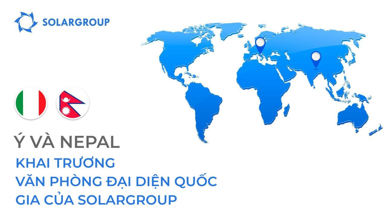 Khai trương văn phòng đại diện quốc gia của SOLARGROUP tại Ý và Nepal