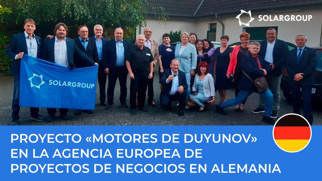 Empresarios de Alemania se enteraron del proyecto "Motores de Duyunov"