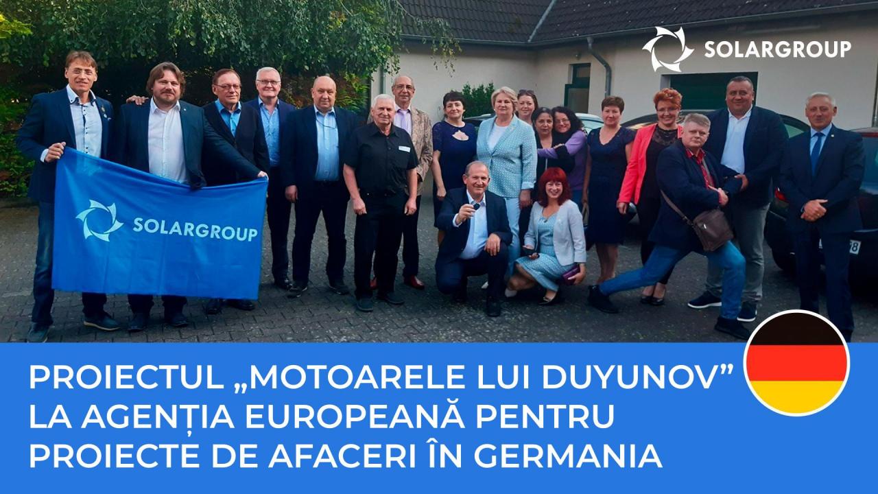 Oamenii de afaceri din Germania au aflat despre proiectul „Motoarele lui Duyunov”