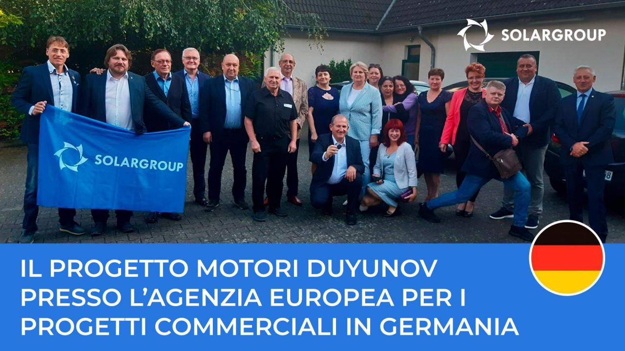 Anche in Germania si diffonde il progetto Motori Duyunov