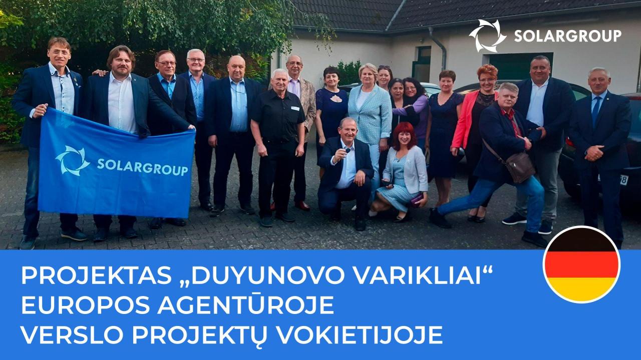 Vokietijos verslininkai sužinojo apie projektą „Duyunovo Varikliai“