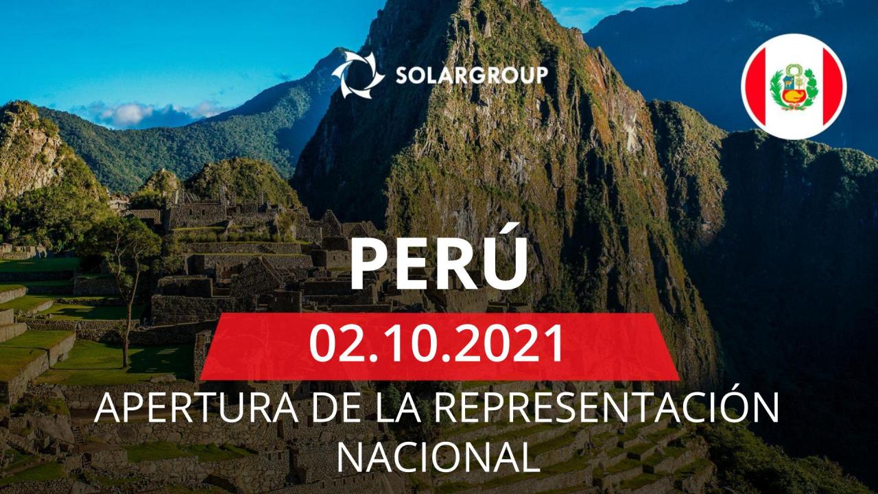 Primera en América Latina: SOLARGROUP abre representación nacional en Perú