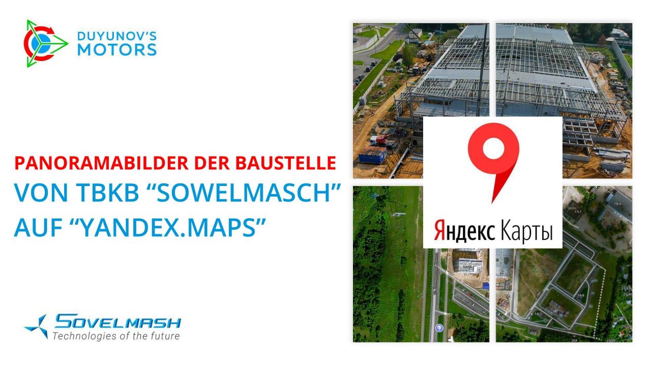 Panoramabilder der Baustelle von TPKB "Sowelmasch" erschienen auf "Yandex. Maps"