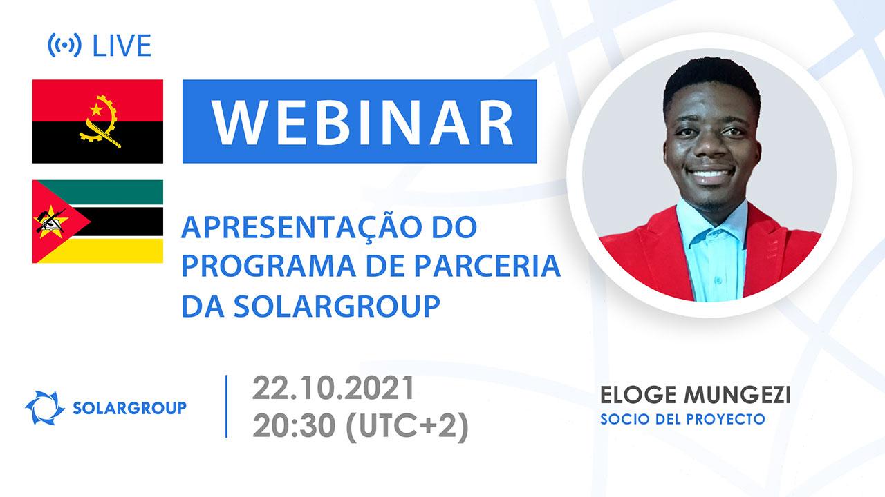 Mozambique / Angola. Apresentação do programa de parceria da SOLARGROUP