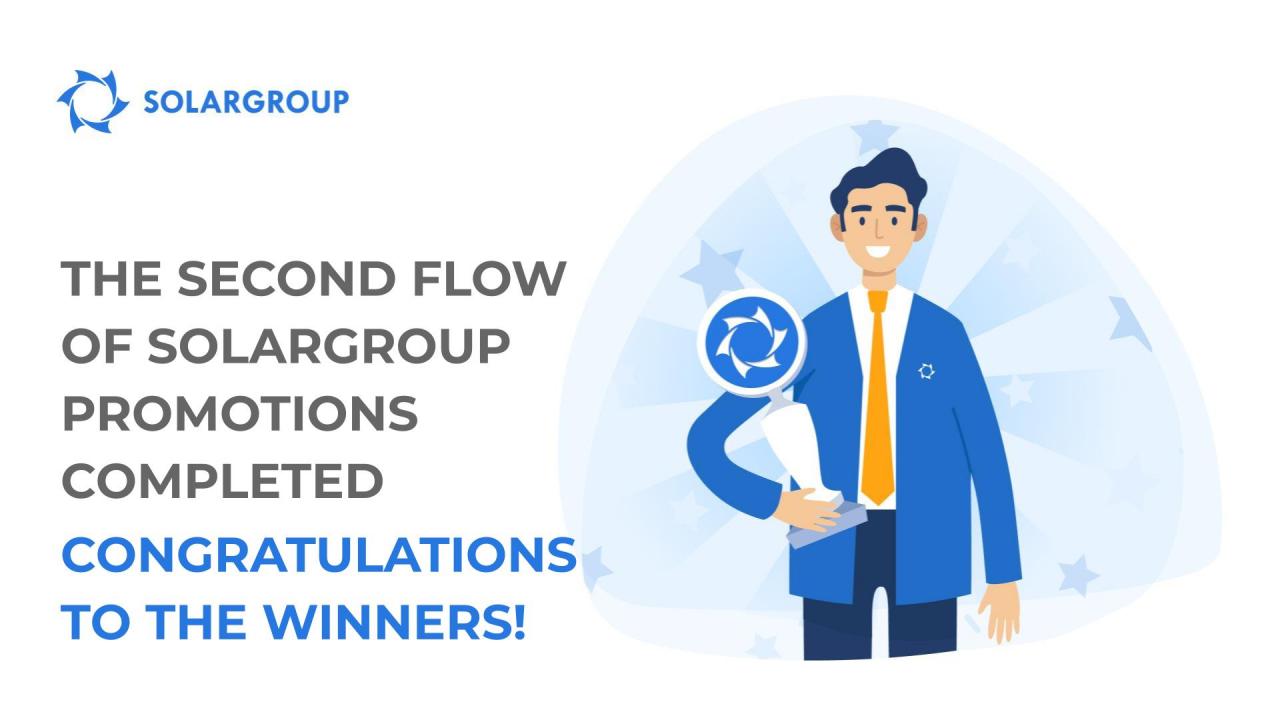 The second flow of SOLARGROUP promotions has been completed: congratulations to the winners!