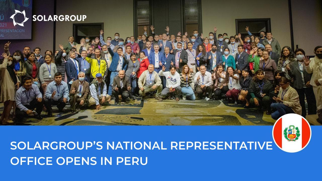 National representative office of SOLARGROUP opens in Peru