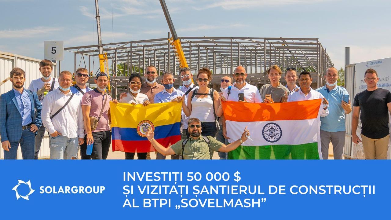 Deveniți un investitor VIP al proiectului și obțineți o invitație personală de a vizita șantierul de construcții al „Sovelmash”