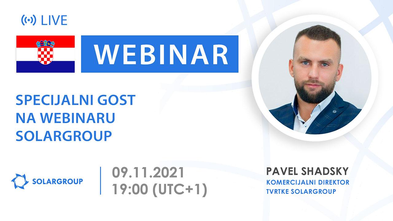 Croatia. Specijalni gost na webinaru SOLARGROUP