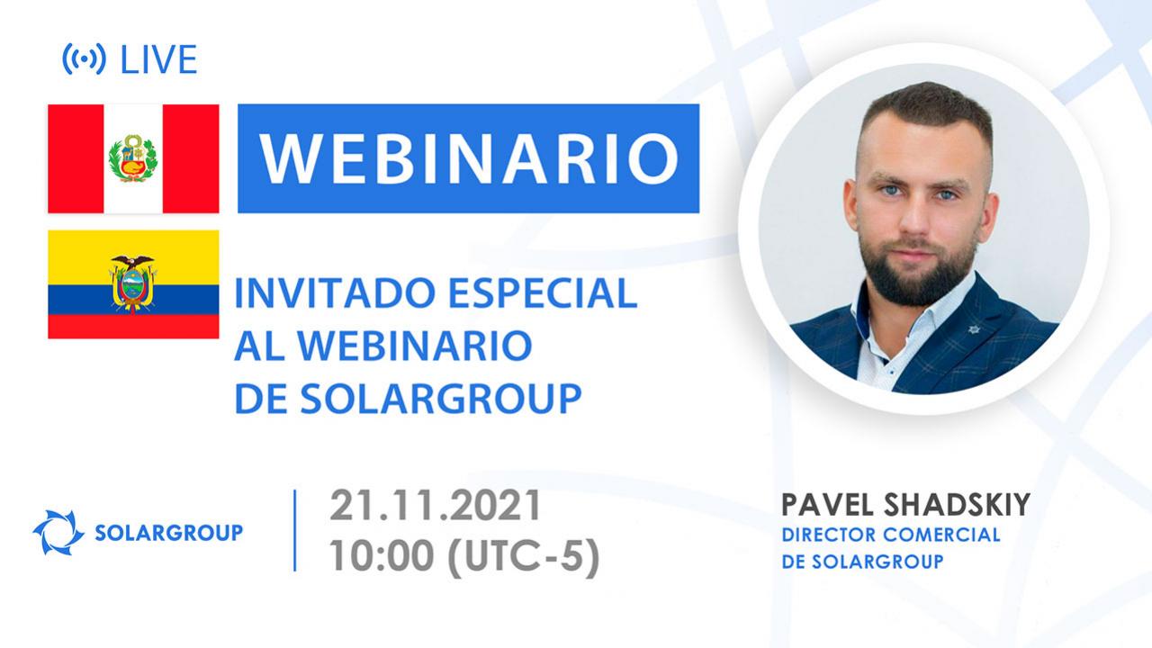 Peru. Invitado especial al webinario de SOLARGROUP