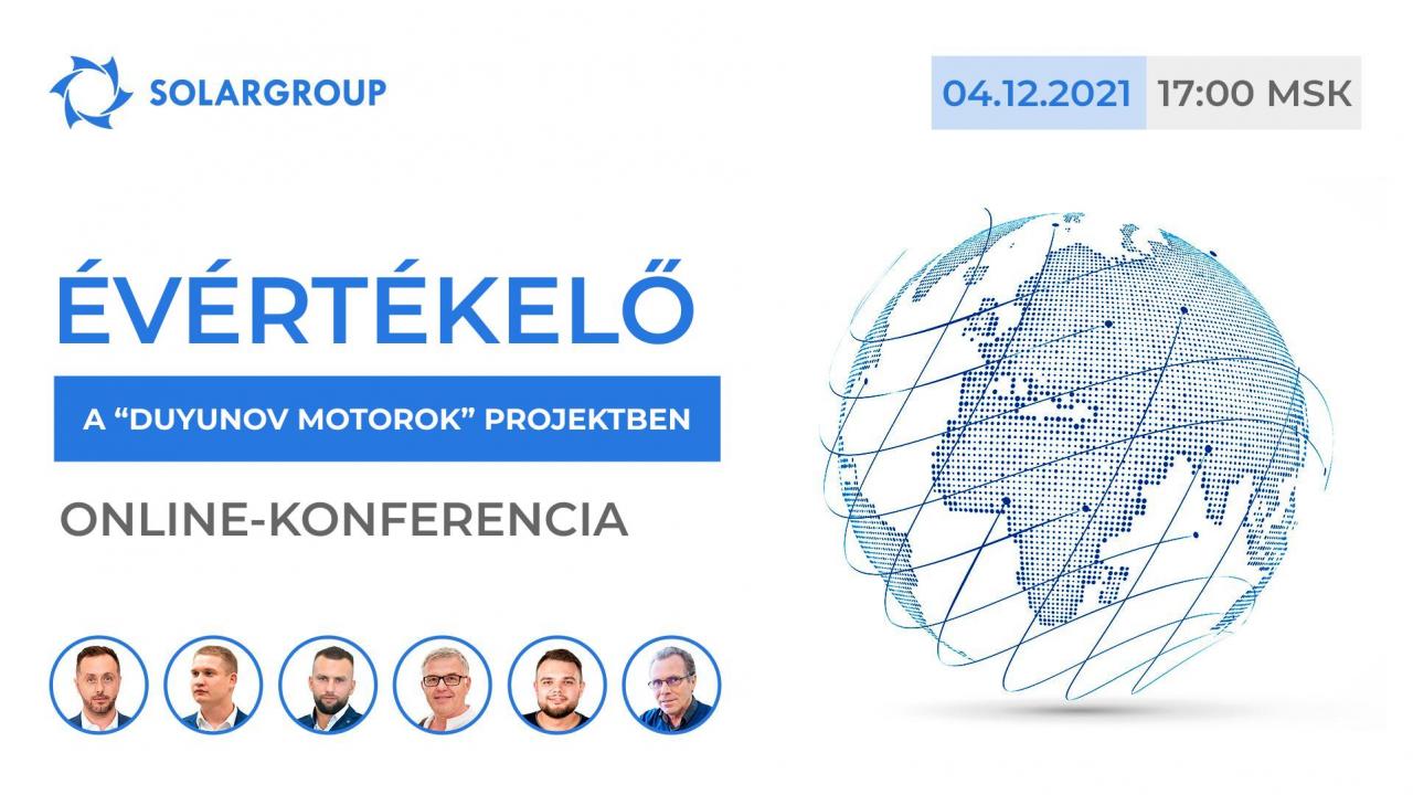 A „Duyunov Motorok" projekt év végi összesítője: online konferencia, amelyet 13 féle nyelven fognak közvetíteni