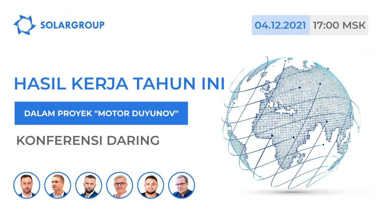 Hasil kerja tahun ini dalam proyek "Motor Duyunov": siaran konferensi daring dalam 13 bahasa