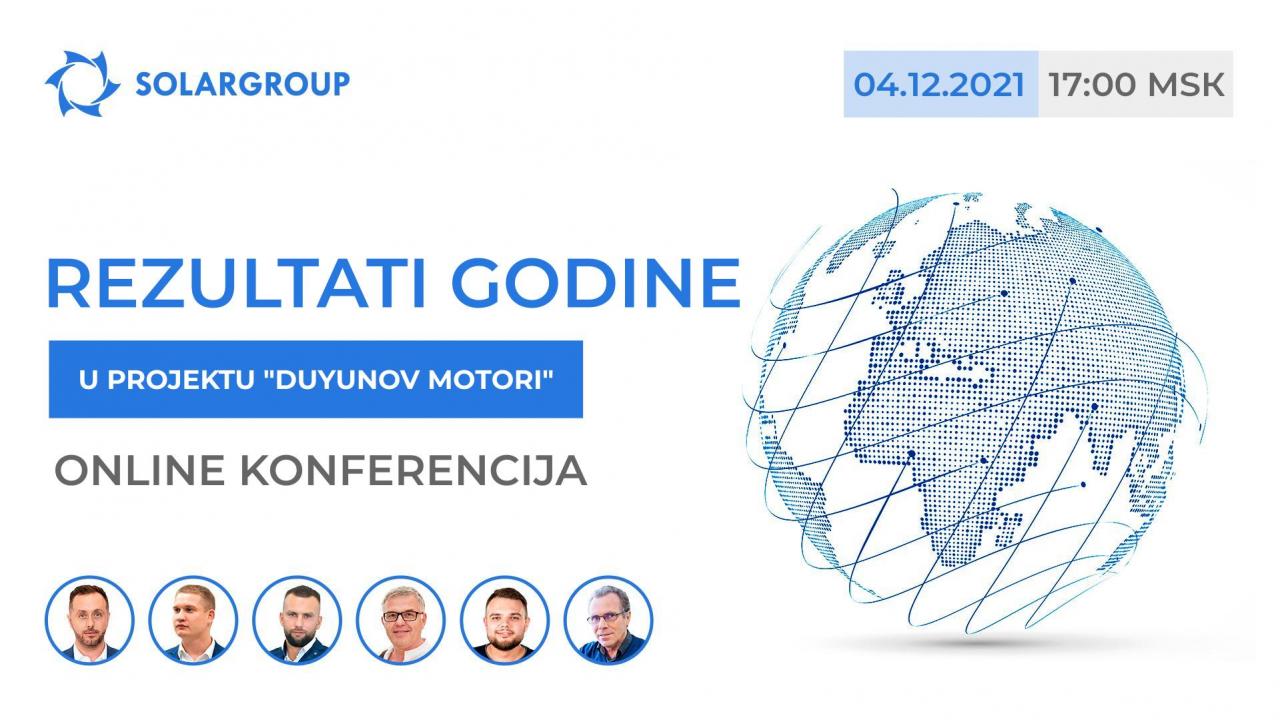 Rezultati godine u projektu "Duyunov Motori": online konferencija s emitiranjem na 13 jezika