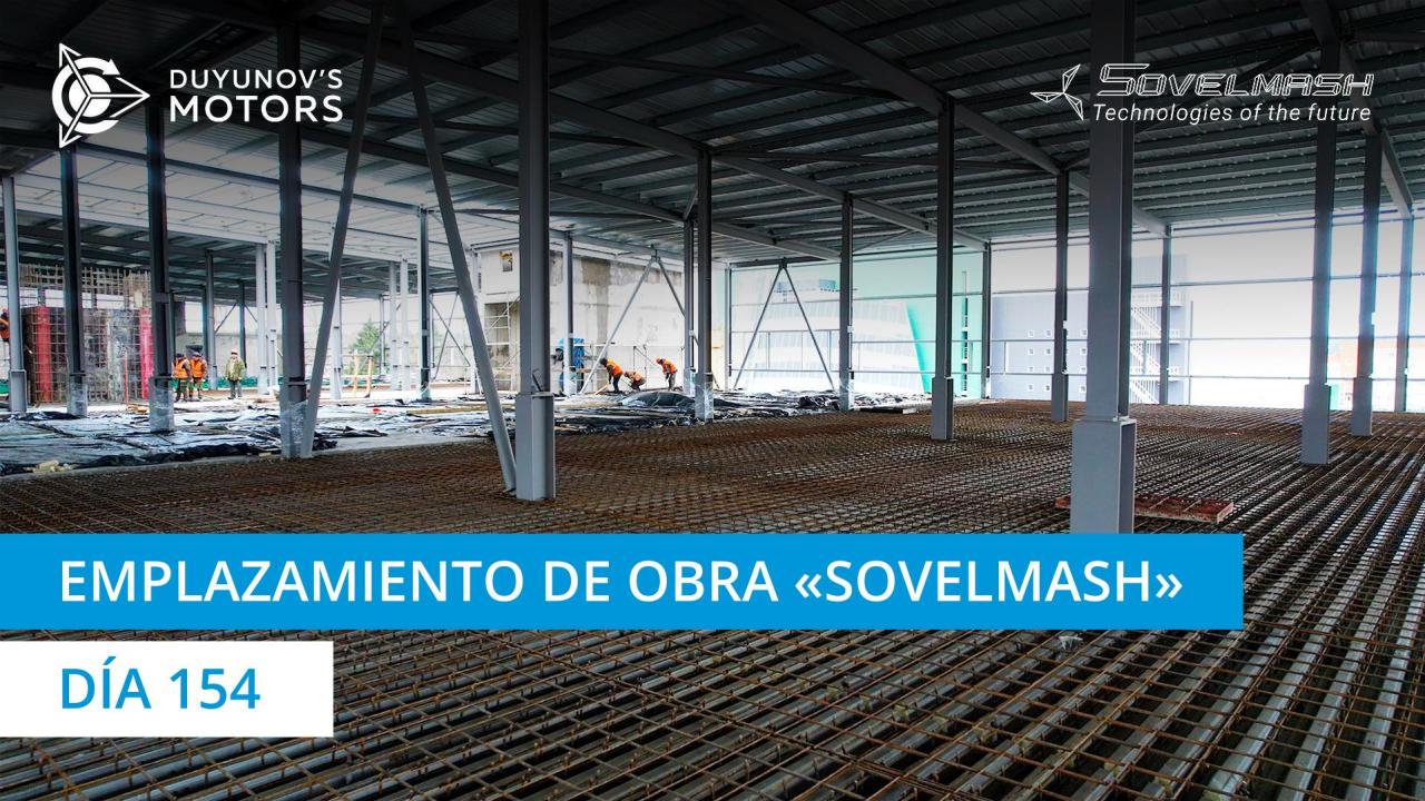 Emplazamiento de obra de "Sovelmash" | Día 154