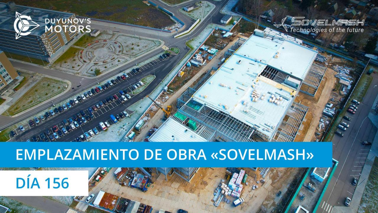 Emplazamiento de obra de la OTPD "Sovelmash" | Día 156