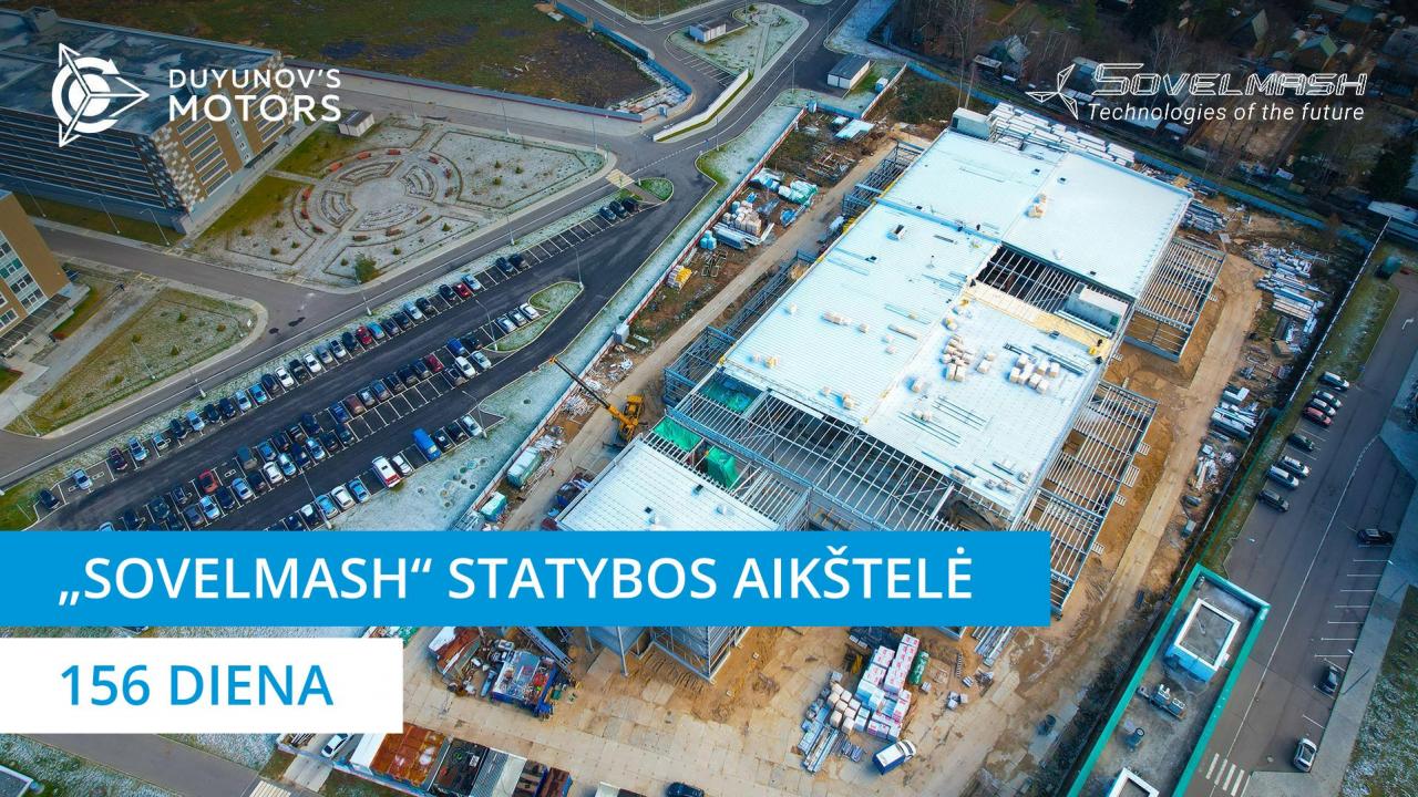 „Sovelmash“ PKTB statybos aikštelė | 156 diena