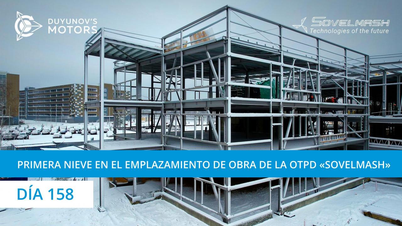 Primera nieve en el emplazamiento de obra | Día 158