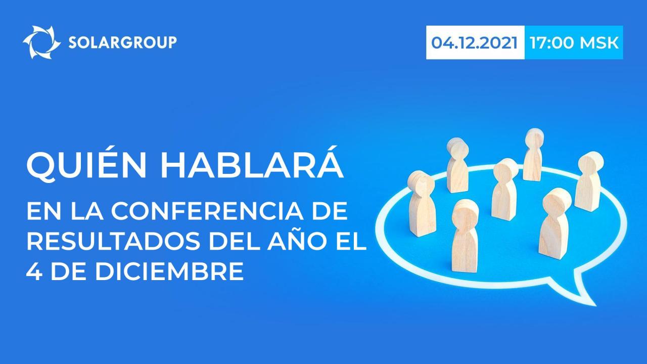 Quién hablará en la conferencia de resultados del año el 4 de diciembre