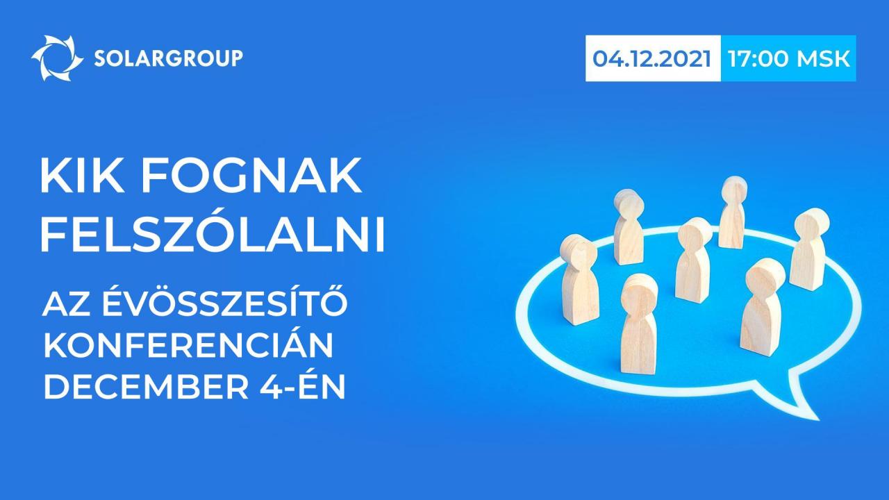 Kik fognak felszólalni a december 4-i évösszesítő konferencián?