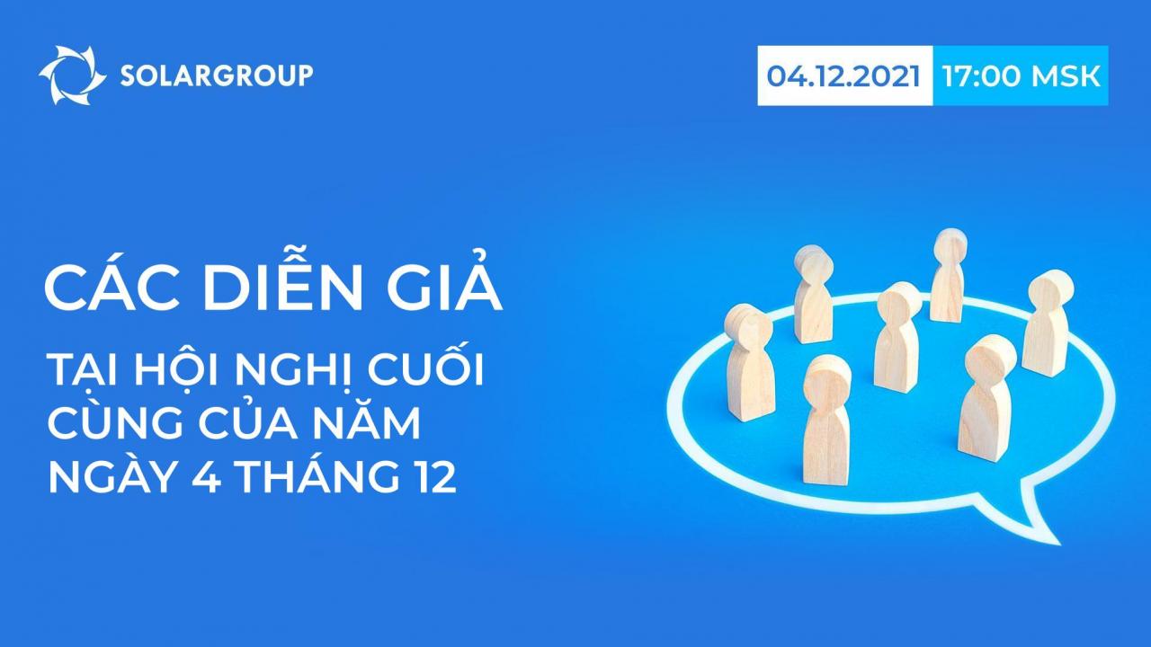 Các diễn giả tại hội nghị cuối cùng của năm vào ngày 4 tháng 12