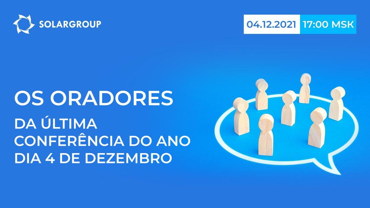 Os oradores da última conferência do ano a realizar-se dia 4 de dezembro