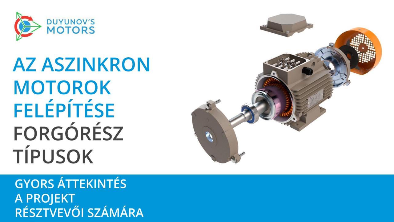 Gyors áttekintés a projektbefektetők számára: aszinkronmotorok felépítése, forgórész típusok