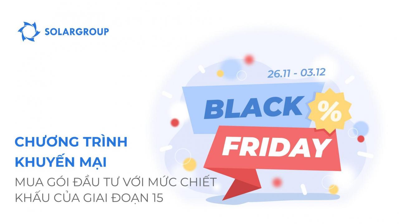 Khuyến mại Black Friday trong dự án "Động cơ của Duyunov": mua gói đầu tư với mức chiết khấu của giai đoạn 15