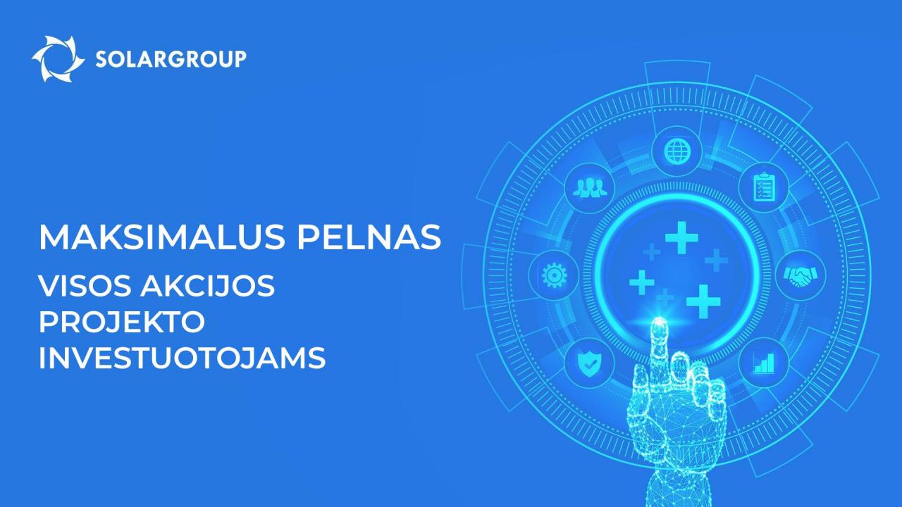 Kaip investuoti maksimaliai pelningiau: visos akcijos projekto investuotojams