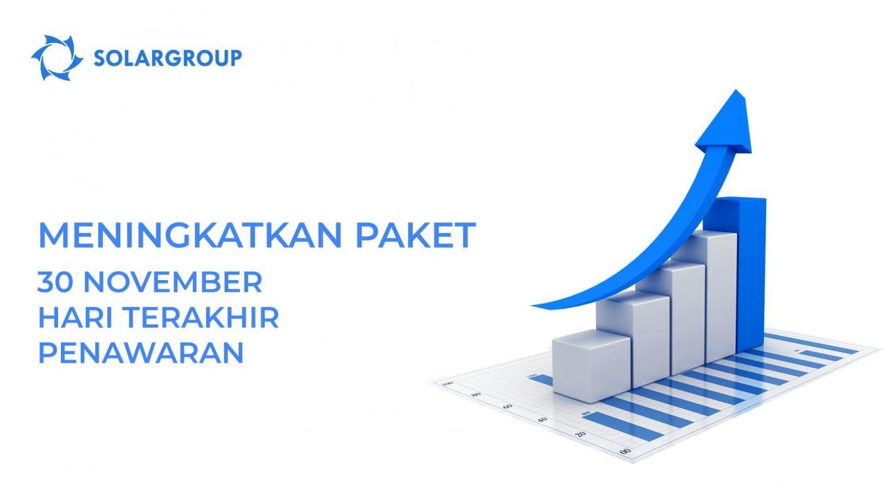 Tingkatkan paket investasi Anda: hari terakhir penawaran