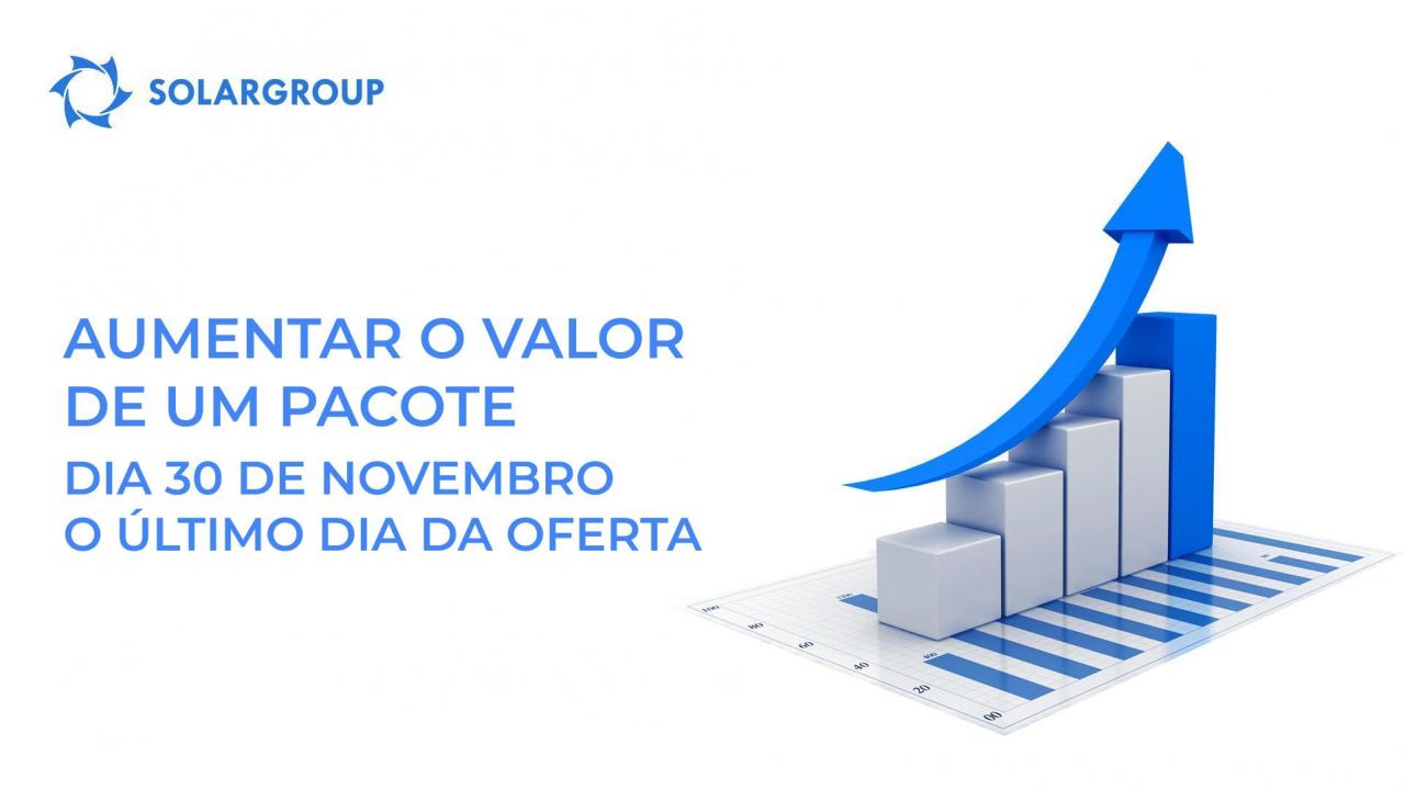 Aumente o valor do seu pacote de investimento: chegámos ao último dia da oferta