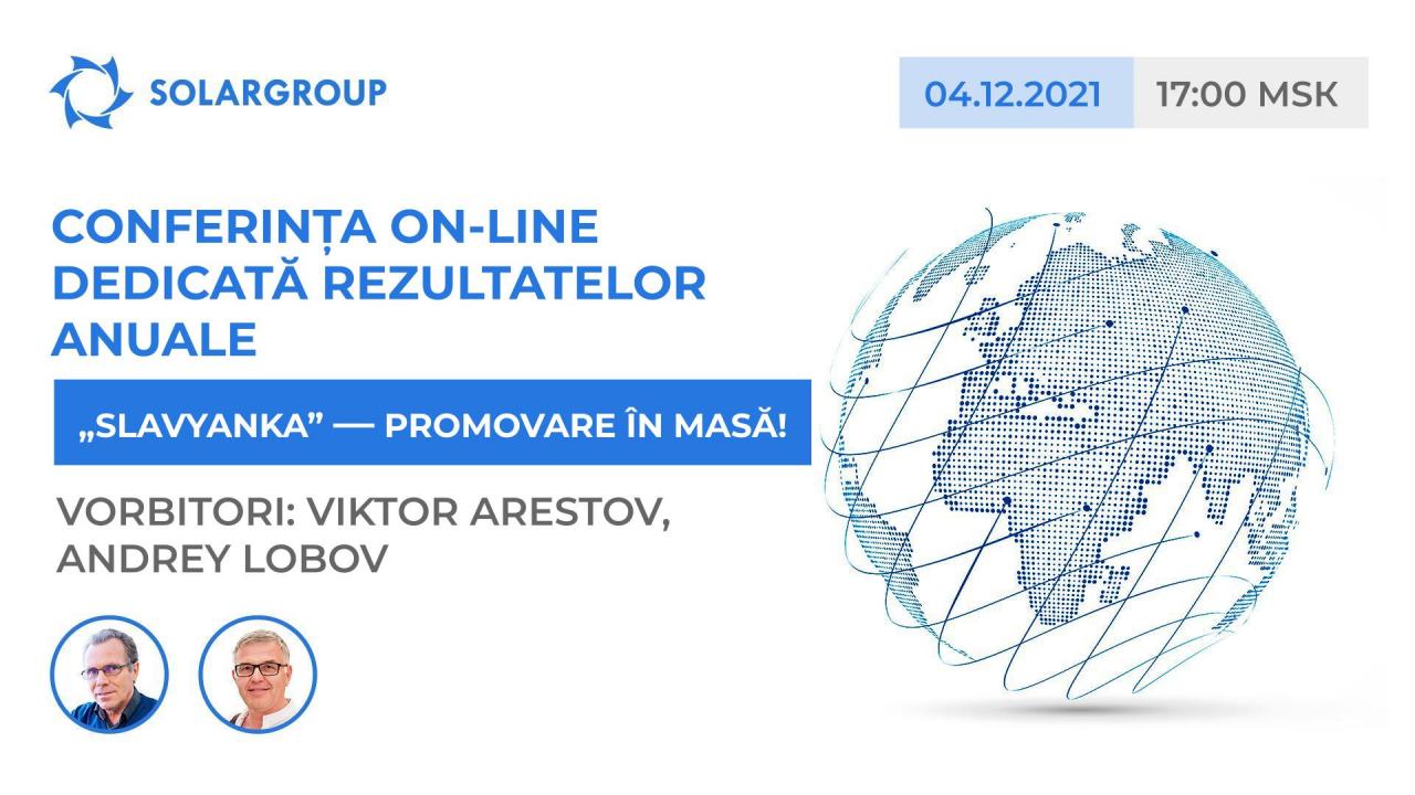 „Slavyanka” — promovare în masă: vorbitori Viktor Arestov și Andrey Lobov la conferința on-line care va avea loc pe 4 decembrie