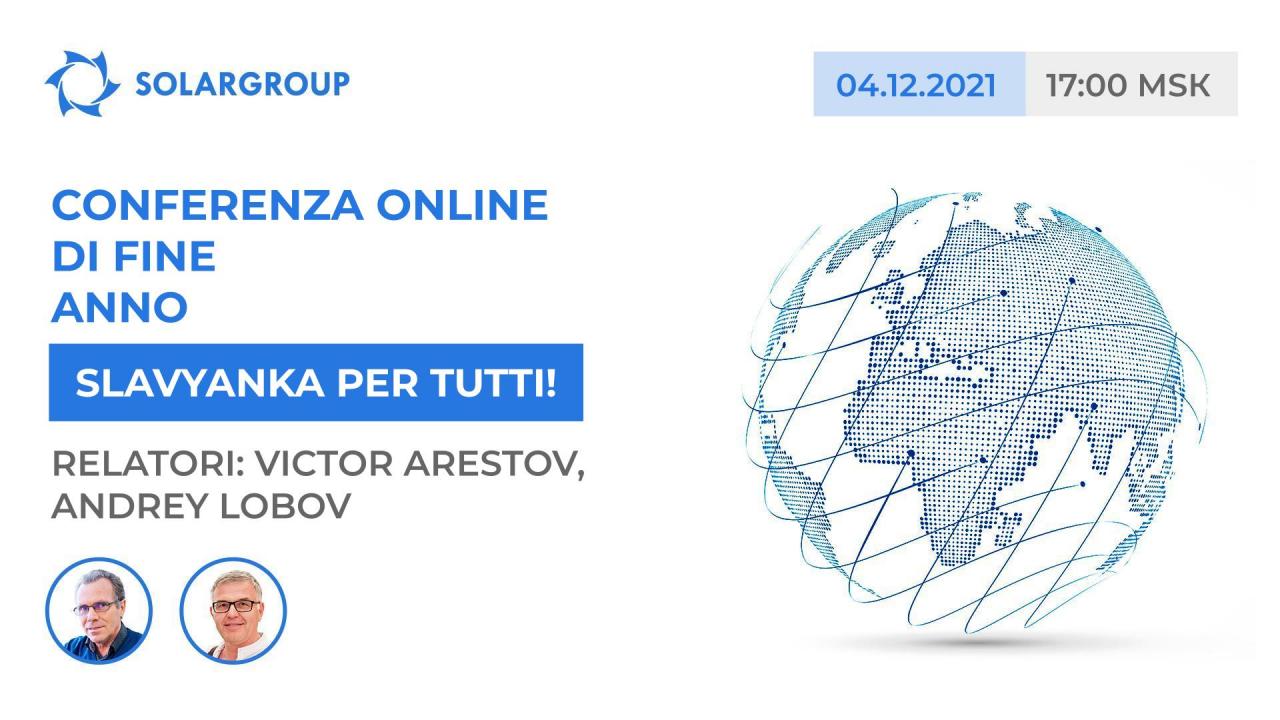 Slavyanka per tutti: relatori VIctor Arestov e Andrey Lobov alla conferenza online del 4 dicembre