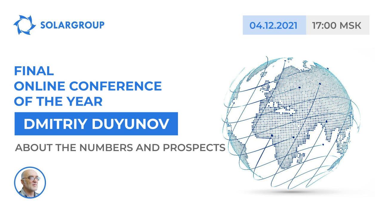 Dmitriy Duyunov at the online conference of the project on December 4