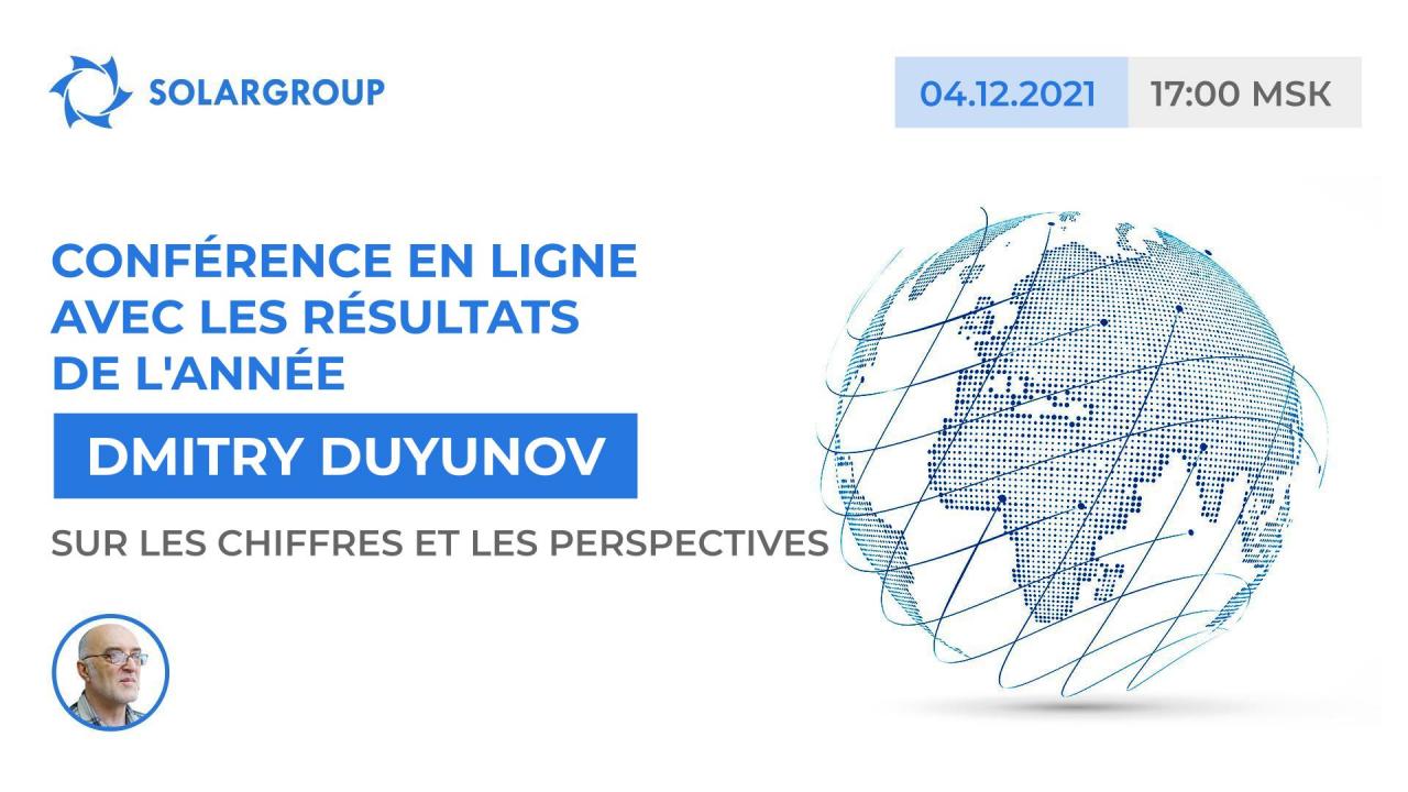 Dmitry Duyunov à la conférence en ligne du projet le 04 décembre