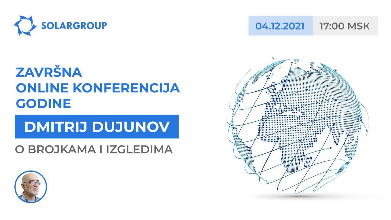 Dmitrij Dujunov na online konferenciji projekta 4. prosinca