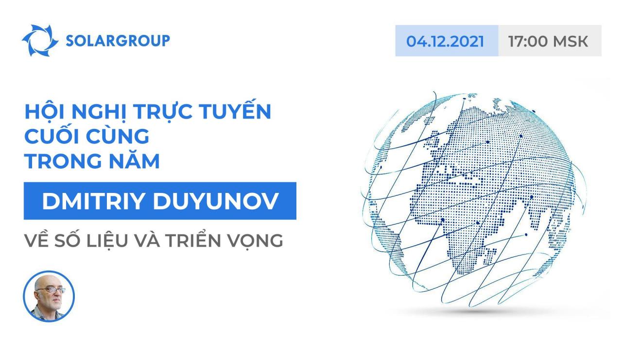 Dmitriy Duyunov tại hội nghị trực tuyến tại dự án ngày 4/12