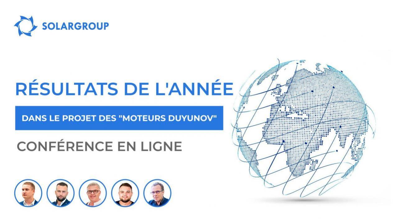 Résultats de l'année dans le projet des "Moteurs Duyunov" : conférence en ligne avec diffusion en 13 langues