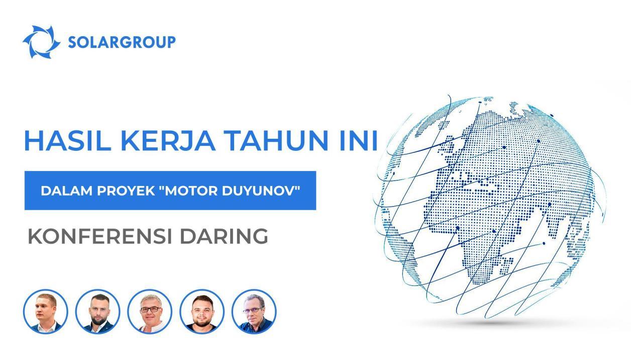 Hasil kerja tahun ini dalam proyek "Motor Duyunov": siaran konferensi daring dalam 13 bahasa