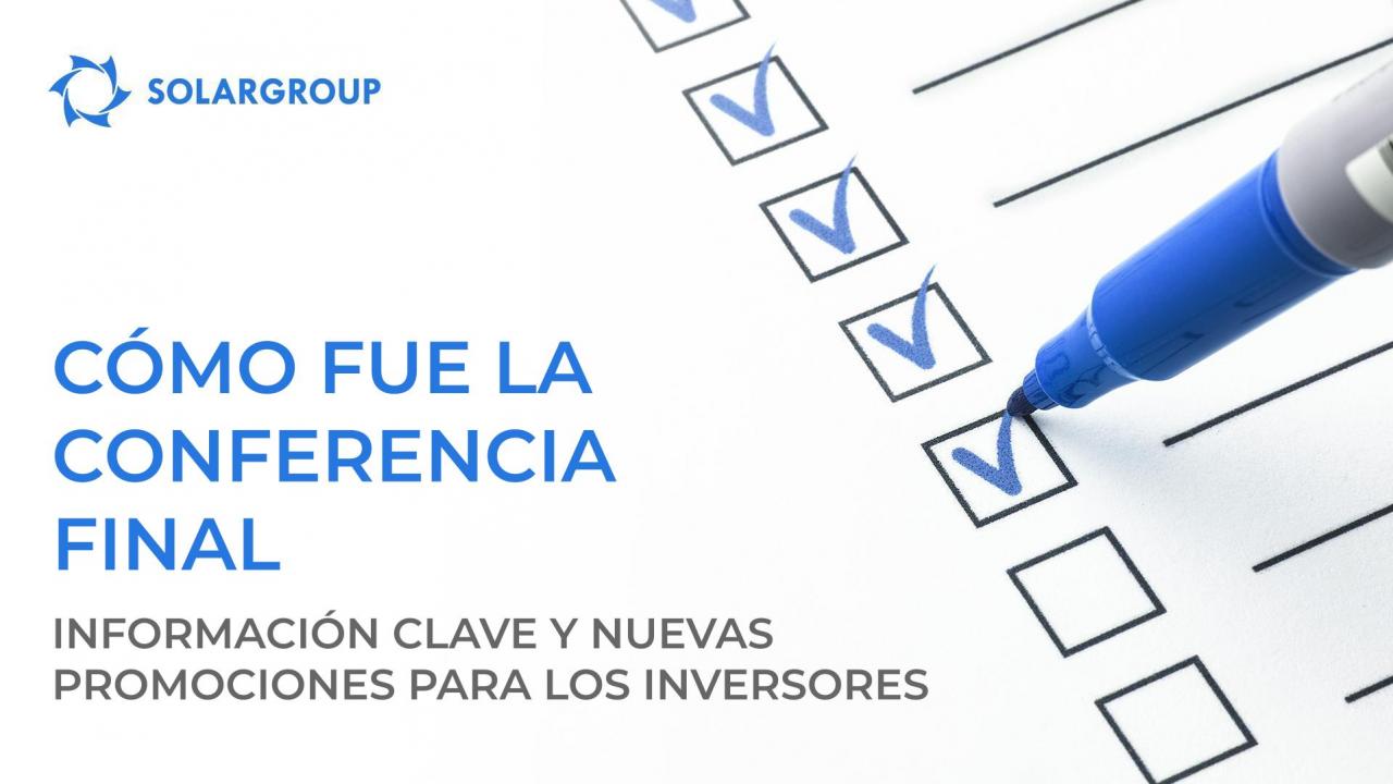 Conferencia de resultados: información clave y nuevas promociones para los inversores