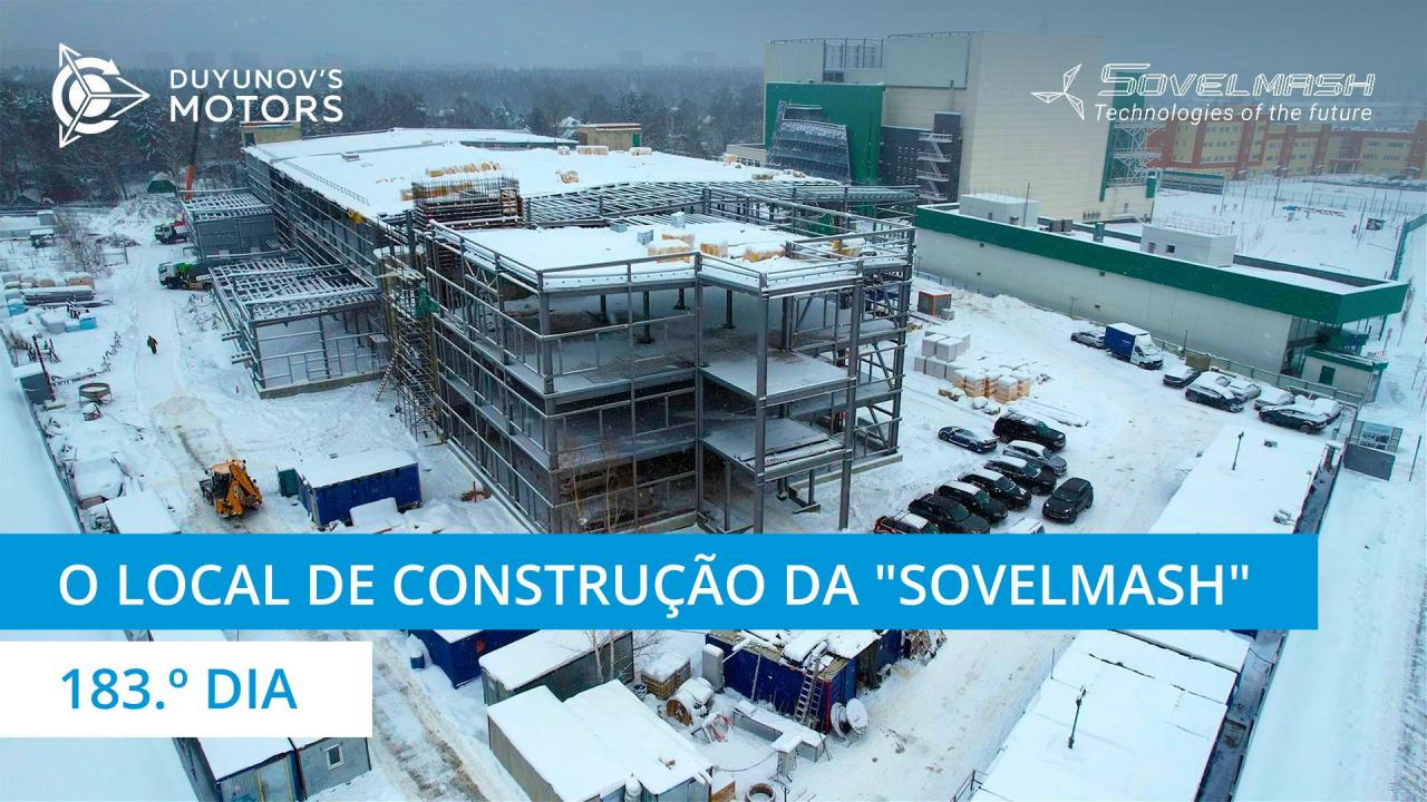 Betonagem das lajes entre pisos do departamento D&E da "Sovelmash" D&E | 183.º dia