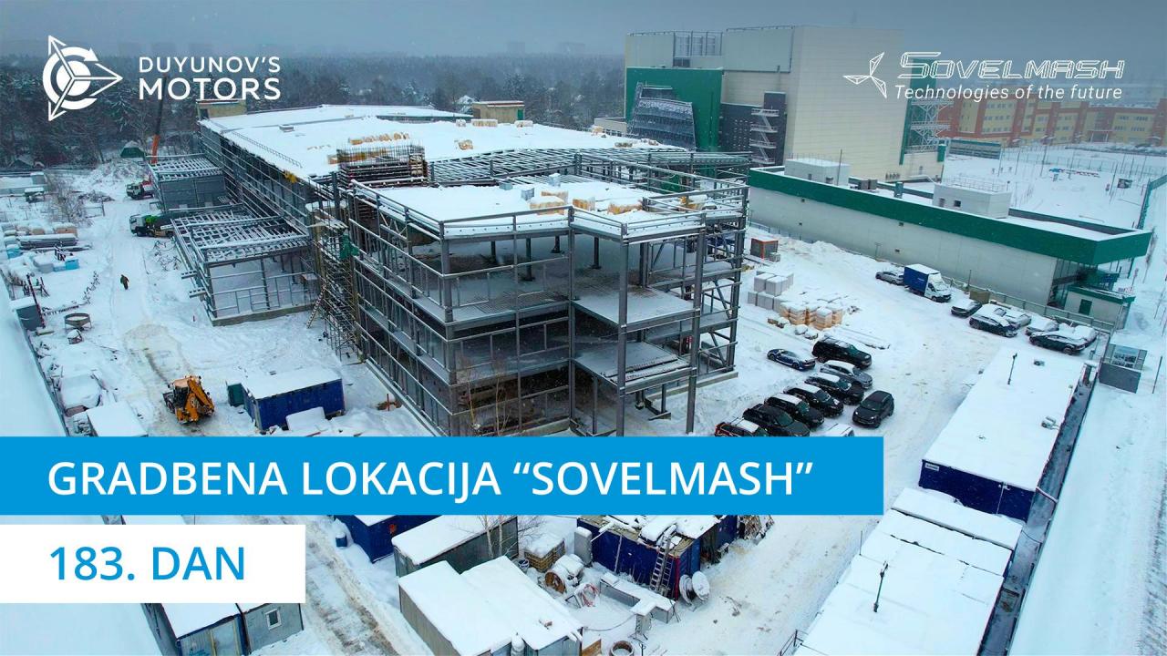 Betoniranje medetažnih plošč PKTP "Sovelmash" | 183. dan