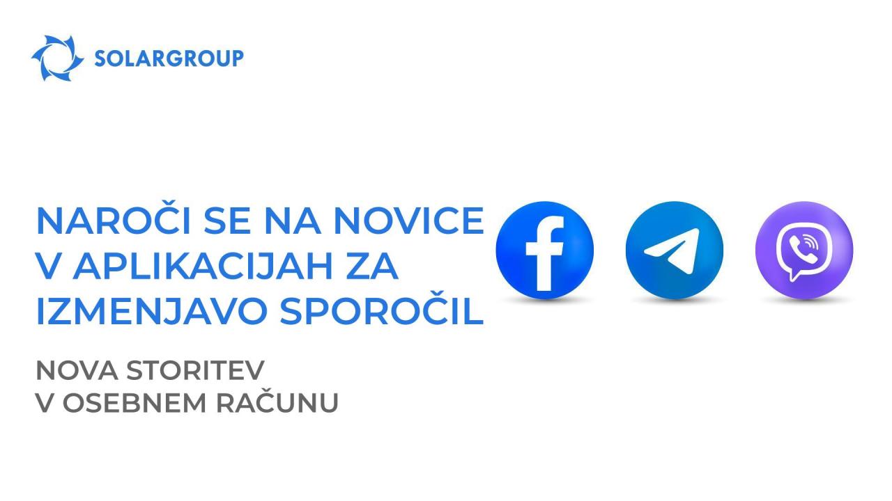 Prejemajte novice o projektu, kjerkoli želite: nova storitev osebnega računa