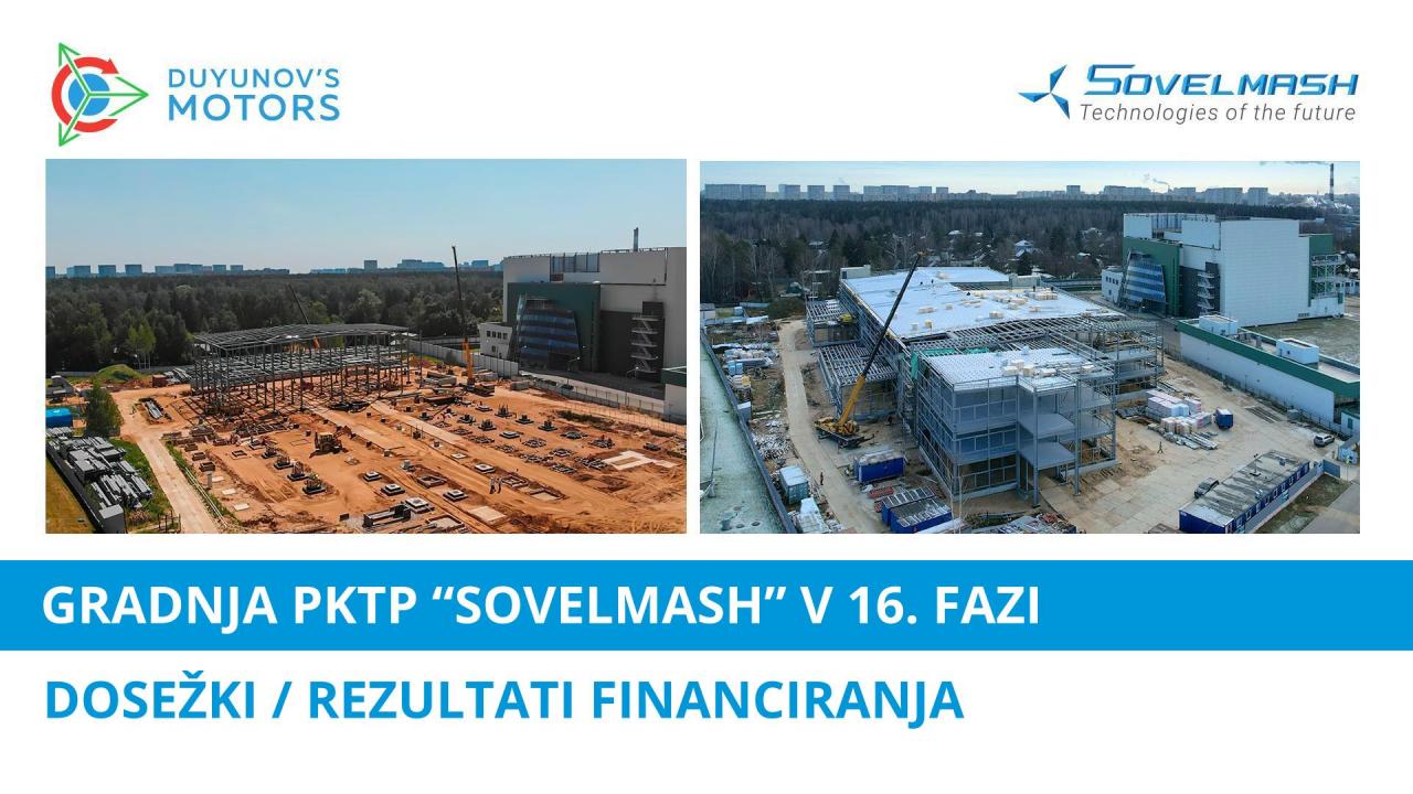 Ključne stvari o gradnji PKTP "Sovelmash" v 16. fazi: rezultati gradnje in financiranja