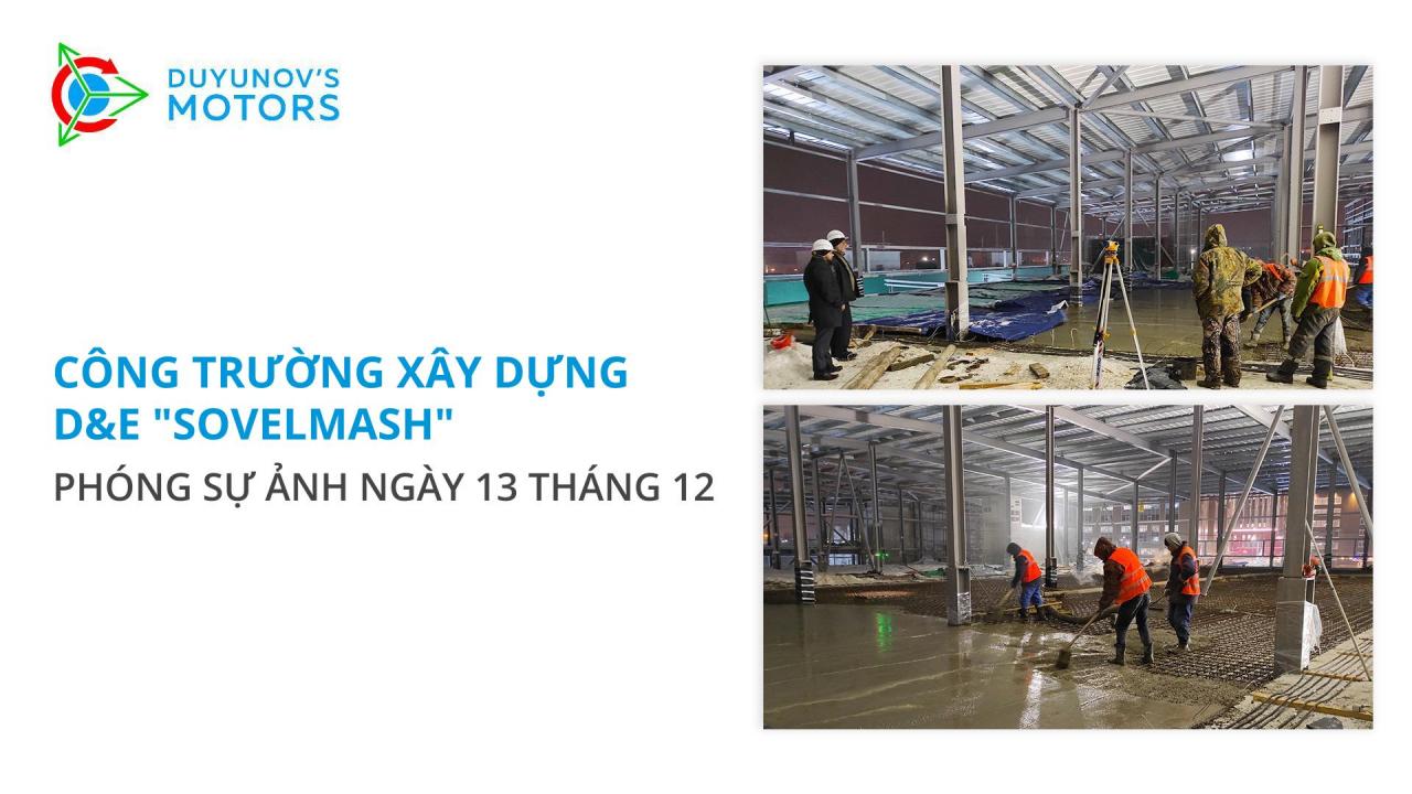 Công trường xây dựng D&E "Sovelmash" | Phóng sự ảnh ngày 13 tháng 12